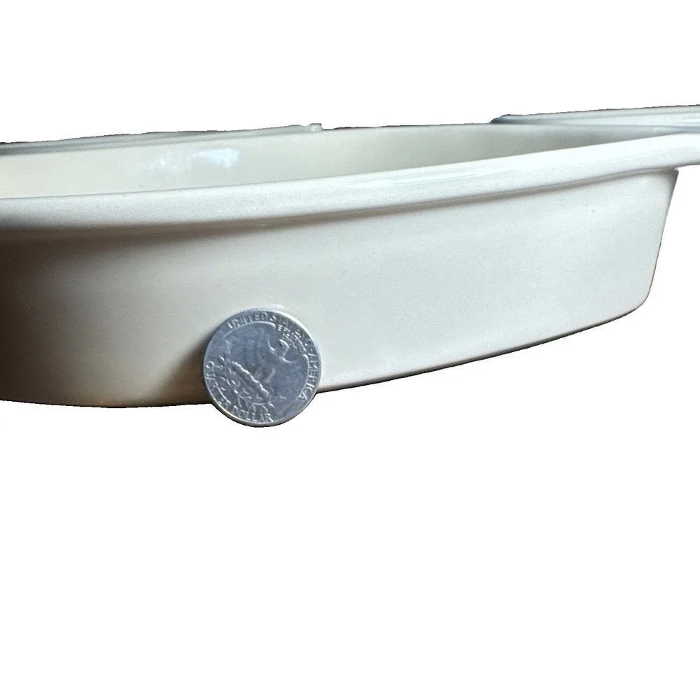 Chantal 1.5 qt,12oz,8oz Baking Serving Dish Leaf Ceramic. Set Of Three.
